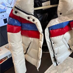 SAM Quilted Jacket with Red and Blue Accents